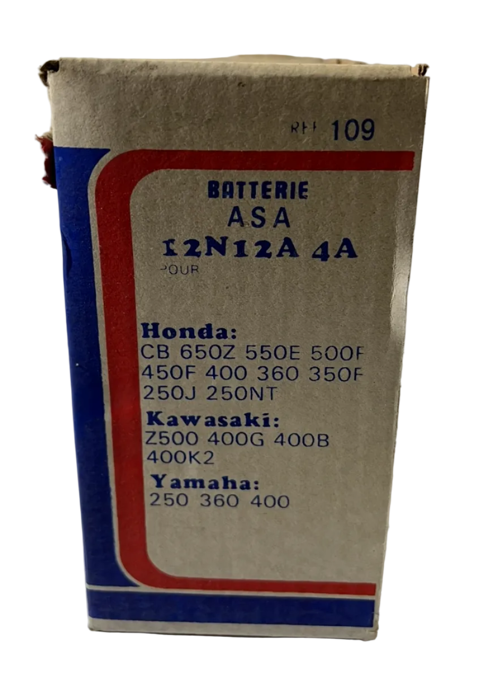 Batterie 12N12A-4A HONDA KAWASAKI YAMAHA.