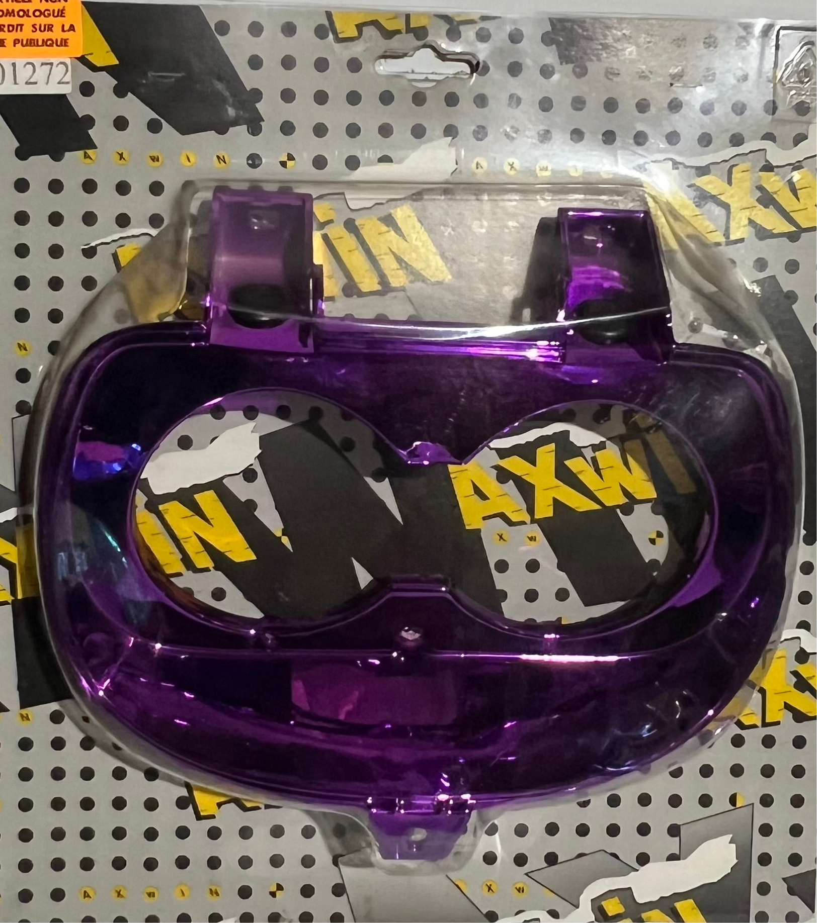 CACHE/ENTOURAGE OPTIQUE VIOLET ANODISÉ POUR MBK BOOSTER SPIRIT/YAMAHA BW'S 3VL MODÈLE AVANT 2004.