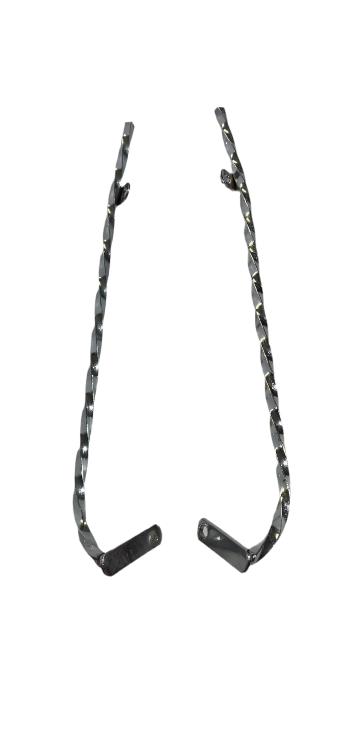 Barres de carter AXWIN torsadé chromées Peugeot 103. Neuf