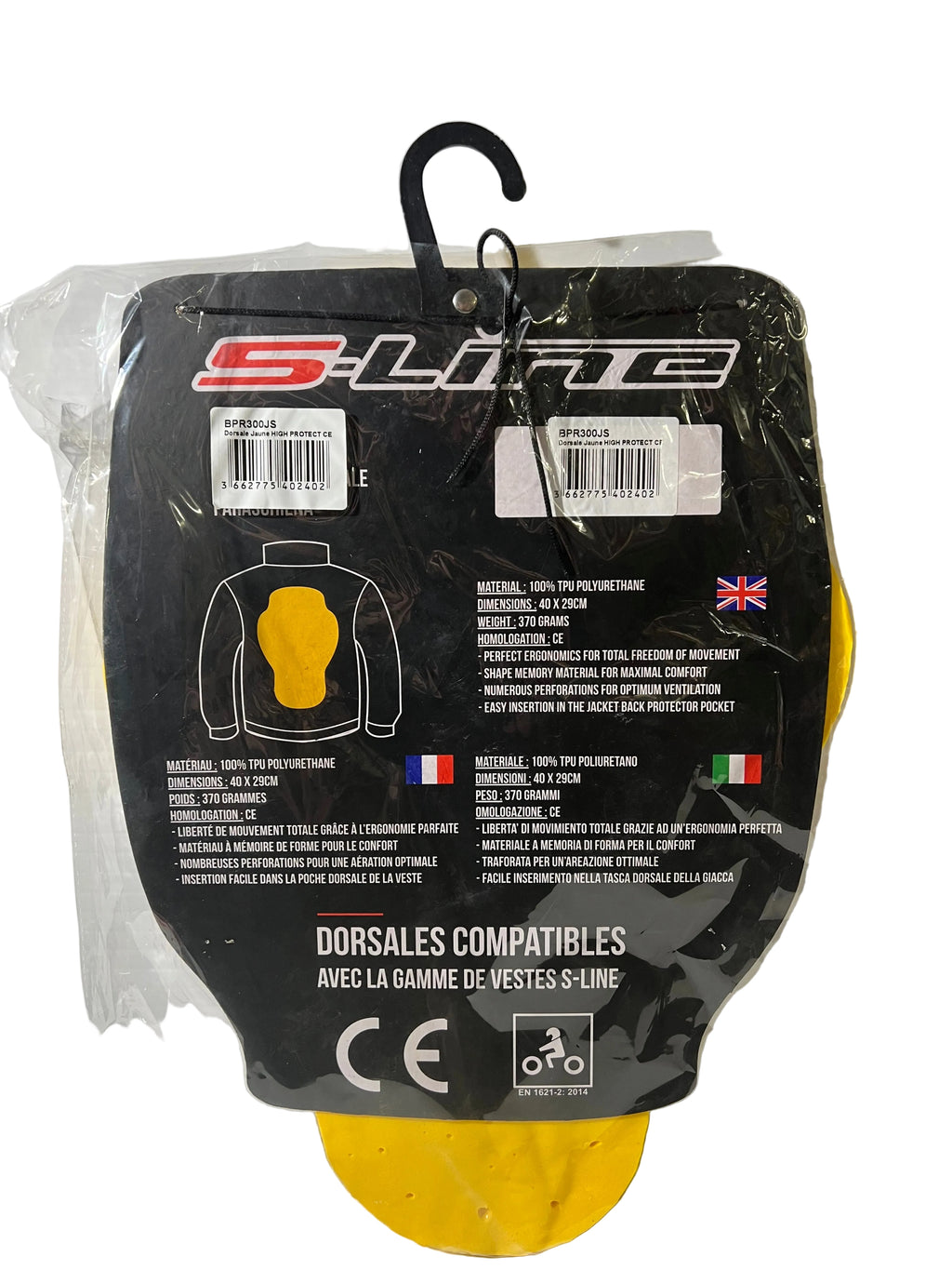 DORSALE S-LINE HIGH PROTECT NIVEAU 2 JAUNE (neuve)