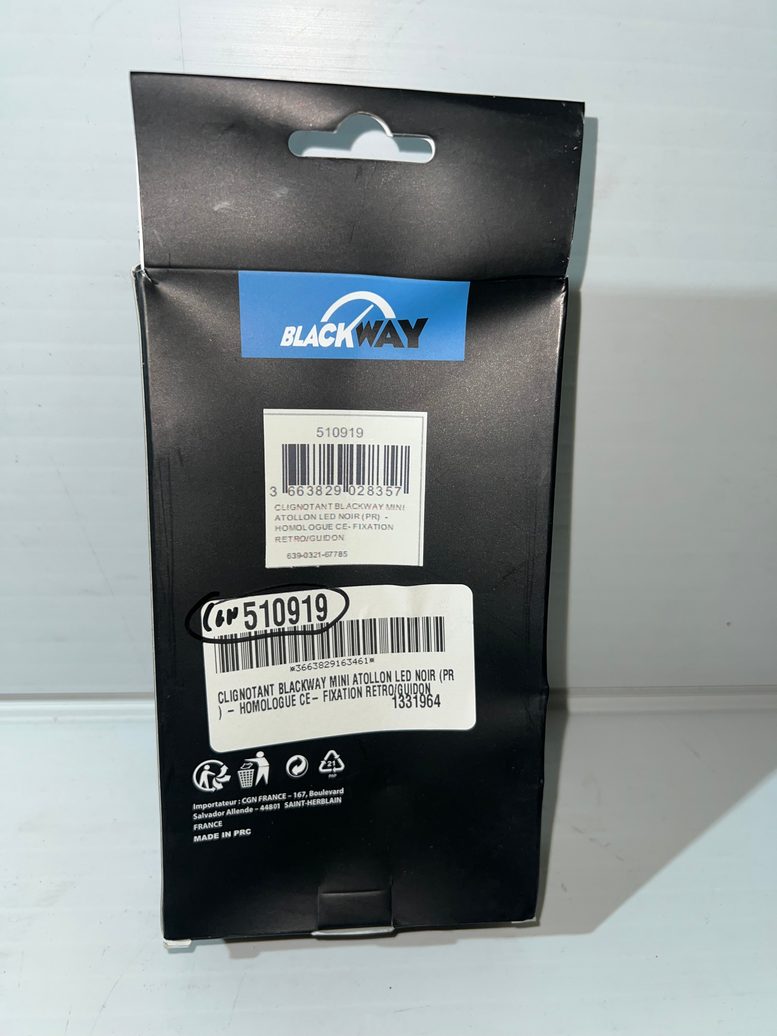 clignotants BLACKWAY ATOLLON LEDS (Neuf)