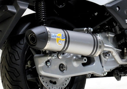 Echappement et silencieux LeoVince pour MBK Evolis 125 YAMAHA X-max 125 YAMAHA X-City 125 MBK SKYCRUISER 125 2006-2014