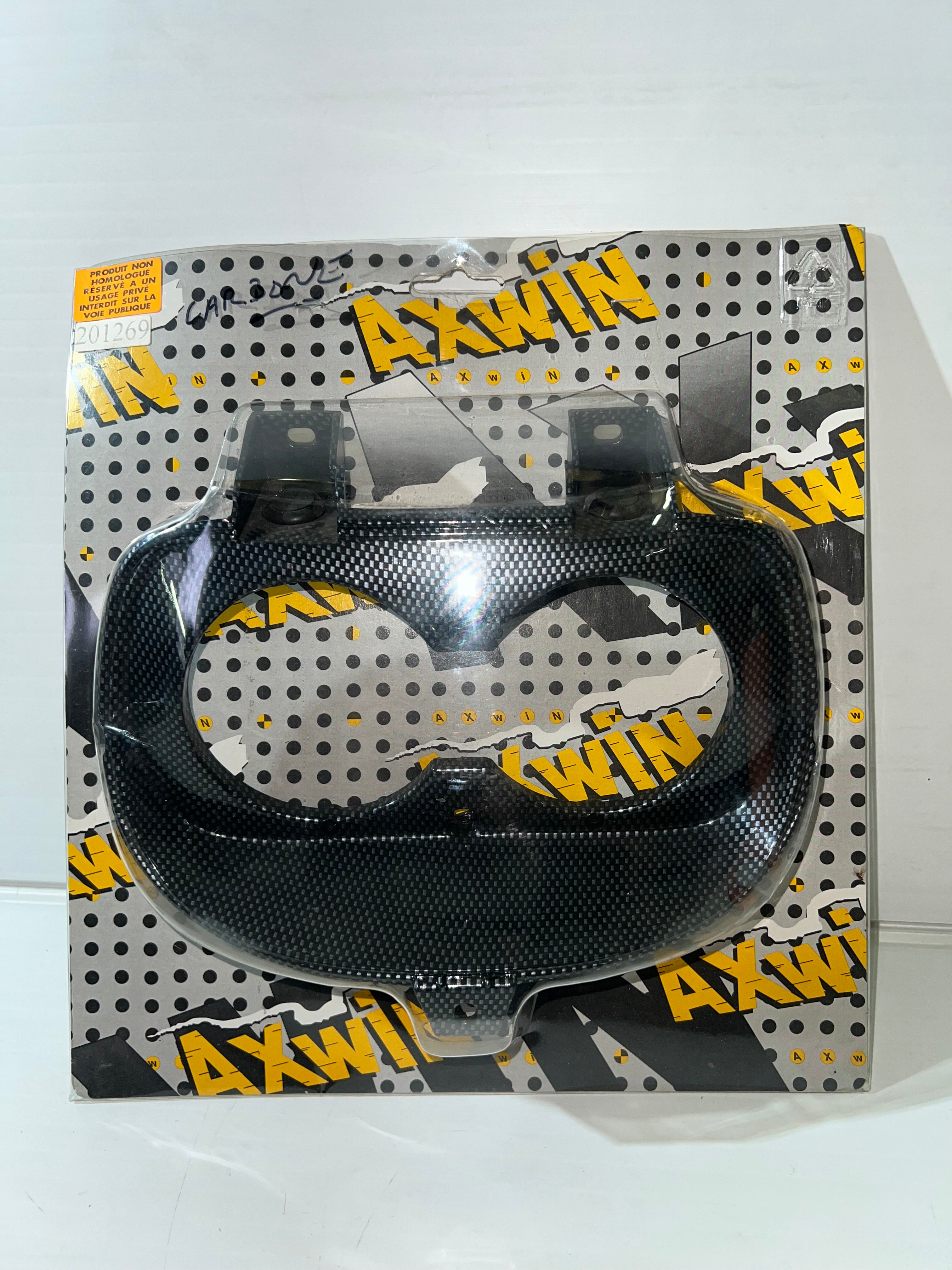 YAMAHA 50 BW's / MBK 50 BOOSTER  SPIRIT 3VL CACHE ENTOURAGE DE PHARE - 1990/2003 carbone