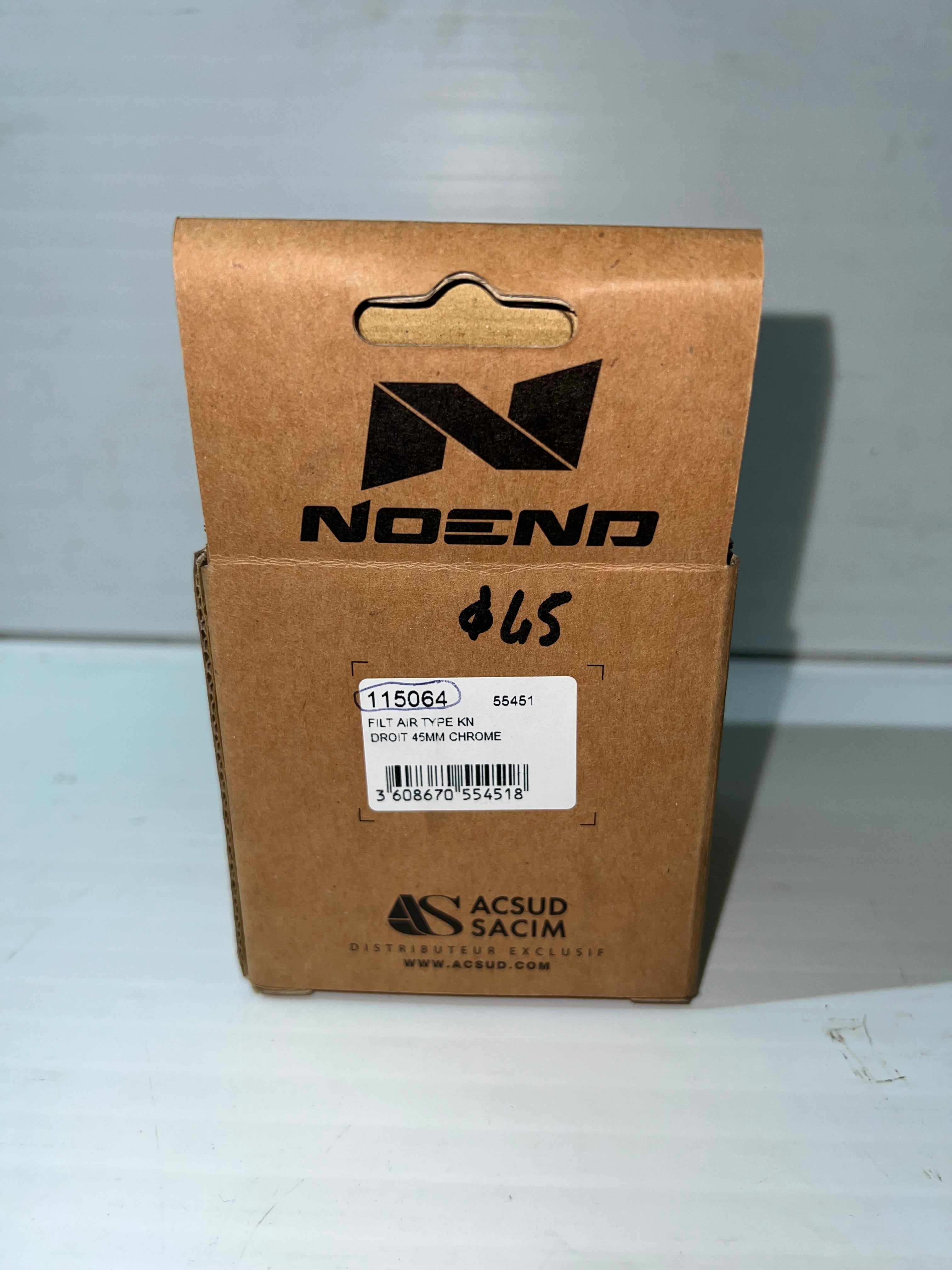 Filtre à air universel moto Vicma conique diamètre d'entrée 45mm.