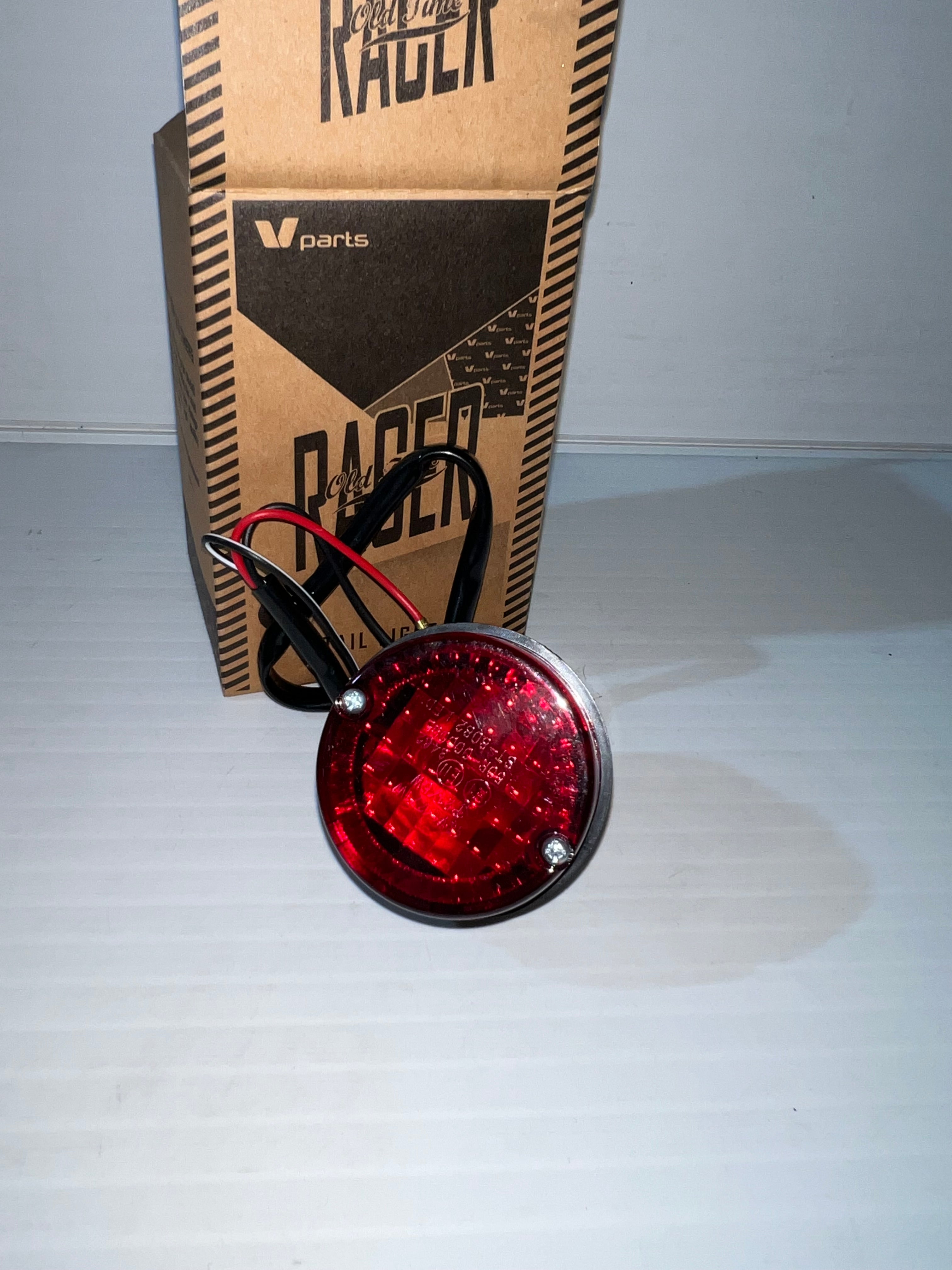 Feu arrière moto BIHR Beacon rond noir neuf