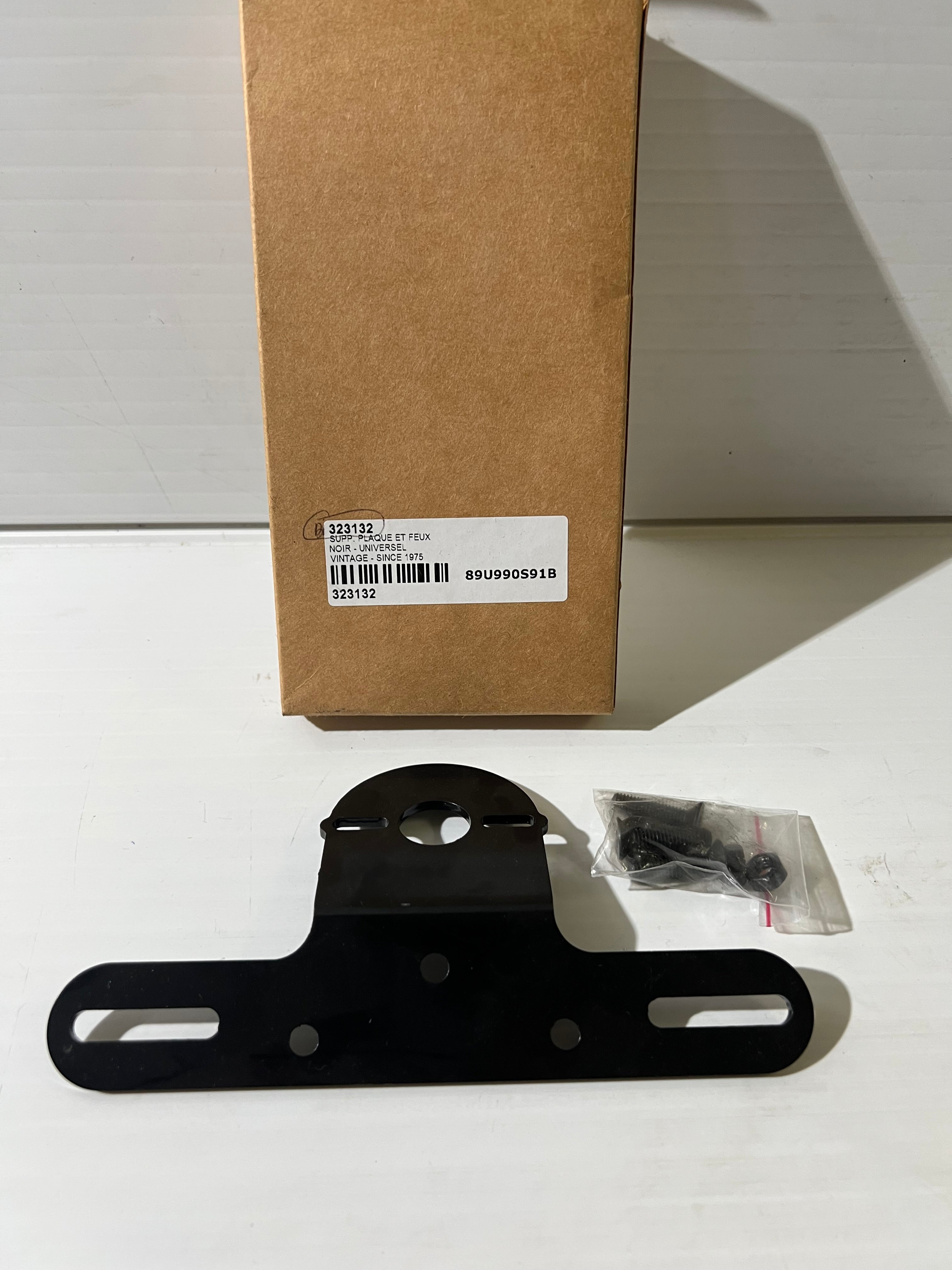 SUPPORT DE PLAQUE BIHR UNIVERSEL VINTAGE NOIR