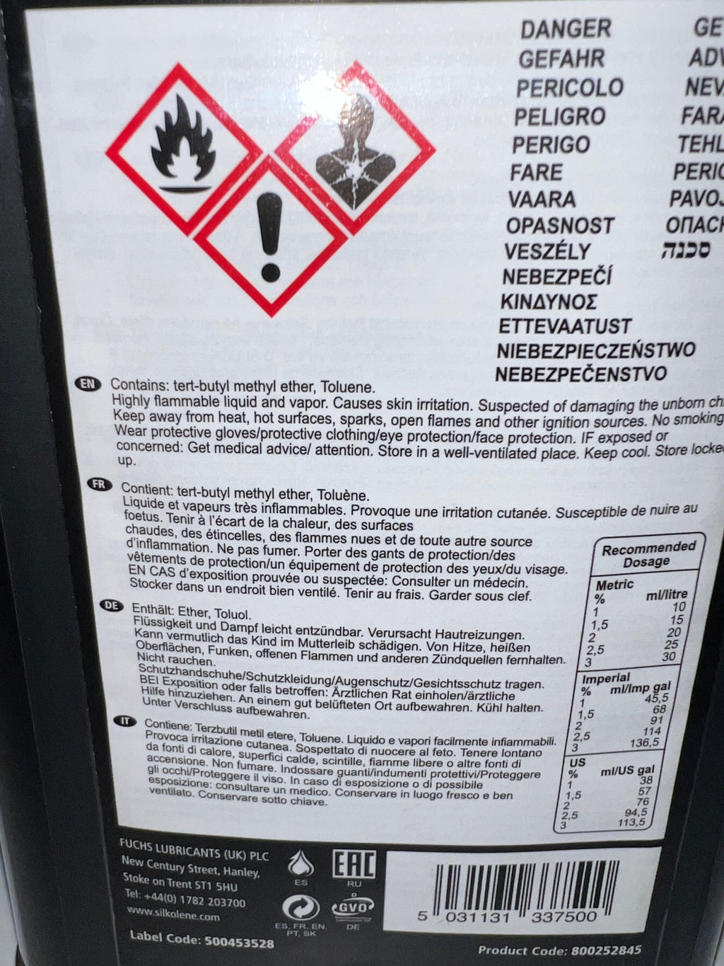 Additif carburant Silkolene Pro Boost 1L