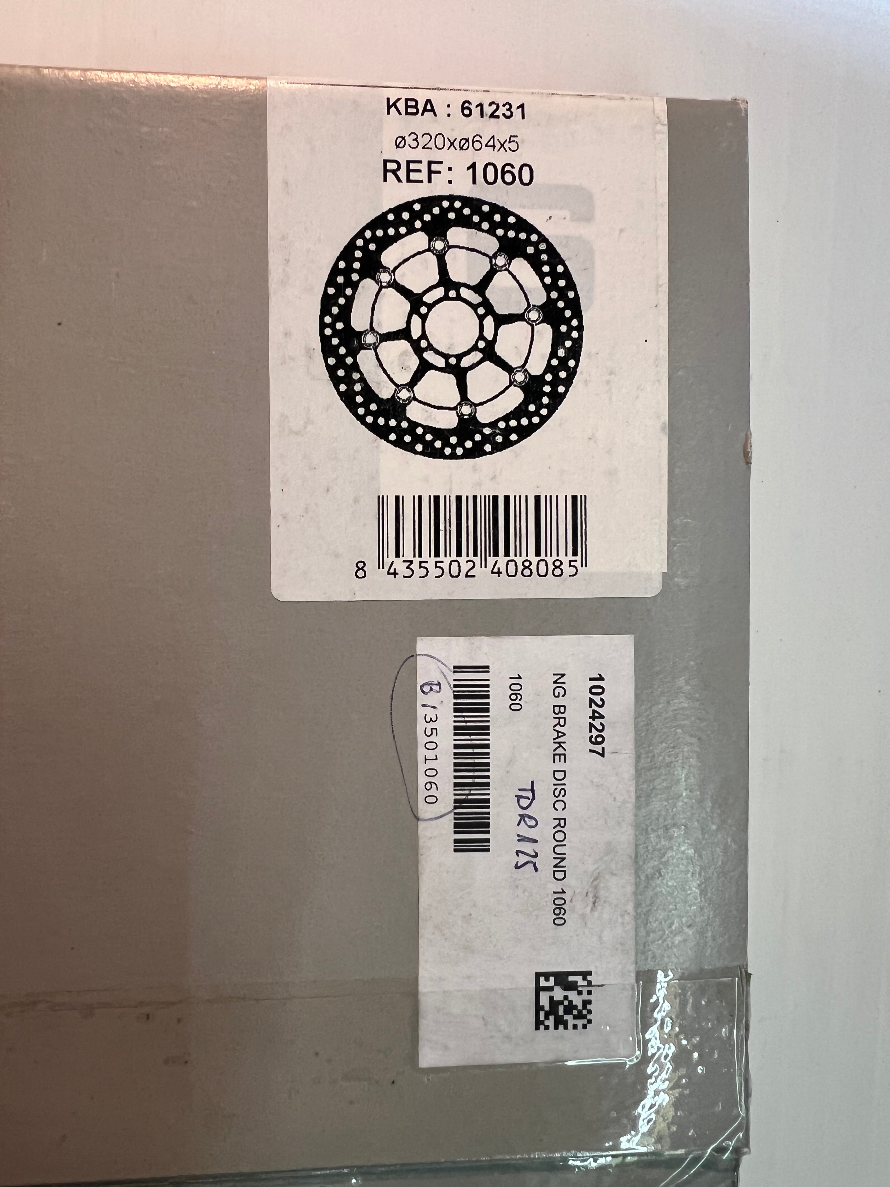 Disque de frein NG Brake avant pour Yamaha TDR 125 (89-99) 1060