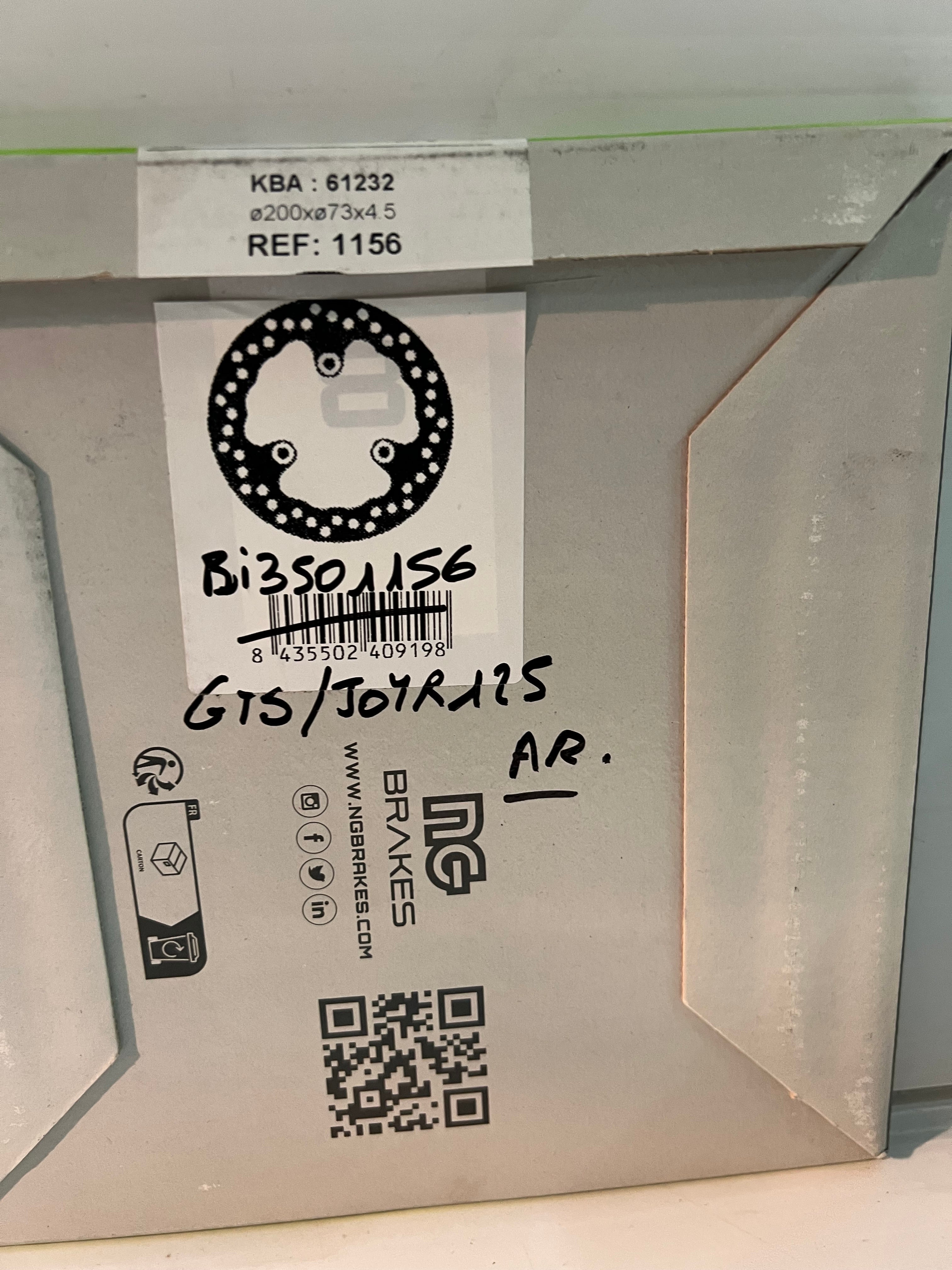 DISQUE DE FREIN ARRIÈRE SYM JOYRIDE 125 / GTS 125 NG BRAKE DISC