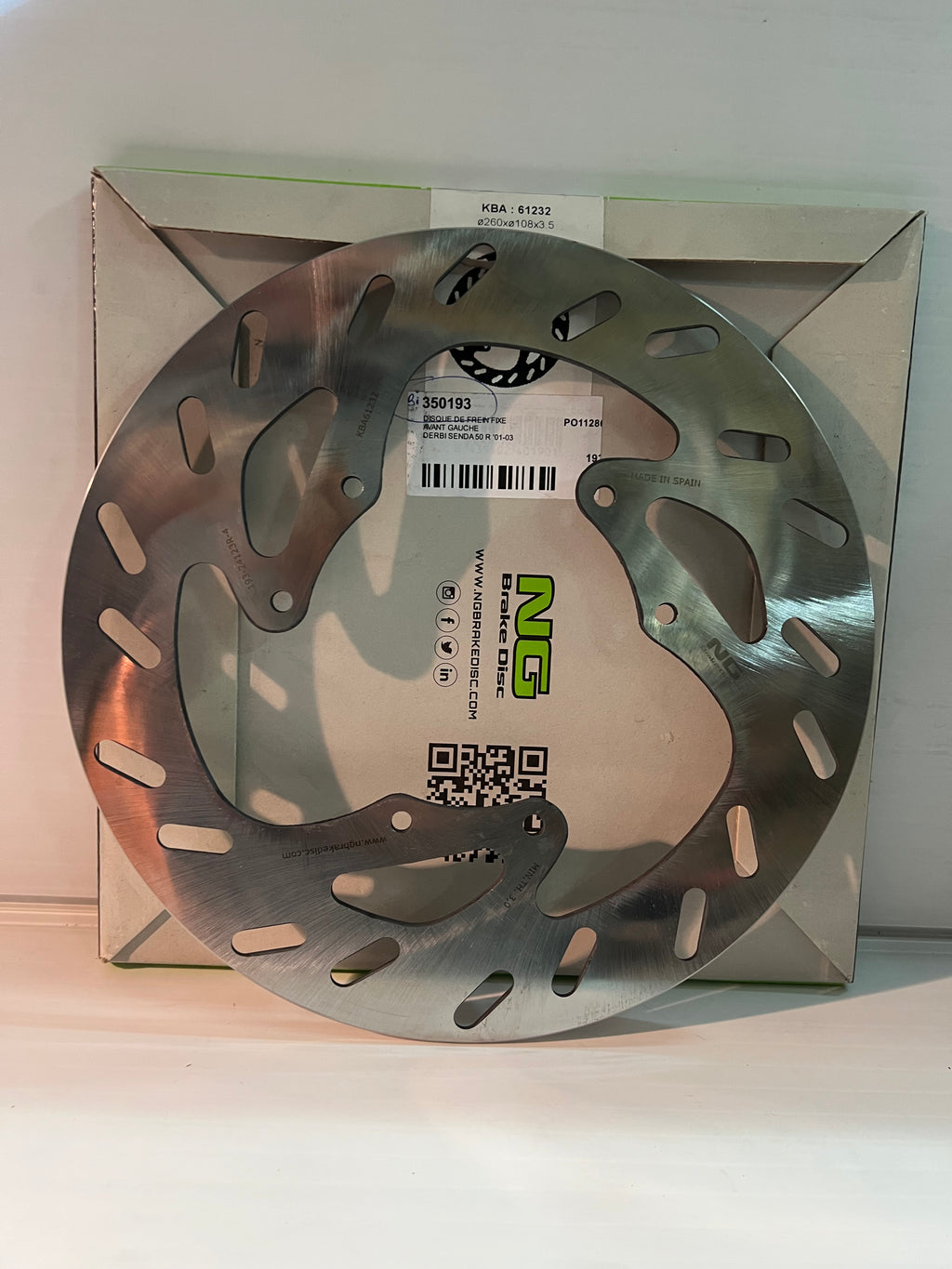 Disque de frein avant Derbi Senda (avant 2011), Rieju MRT, Sherco SM... Ø260 mm NG Brakes