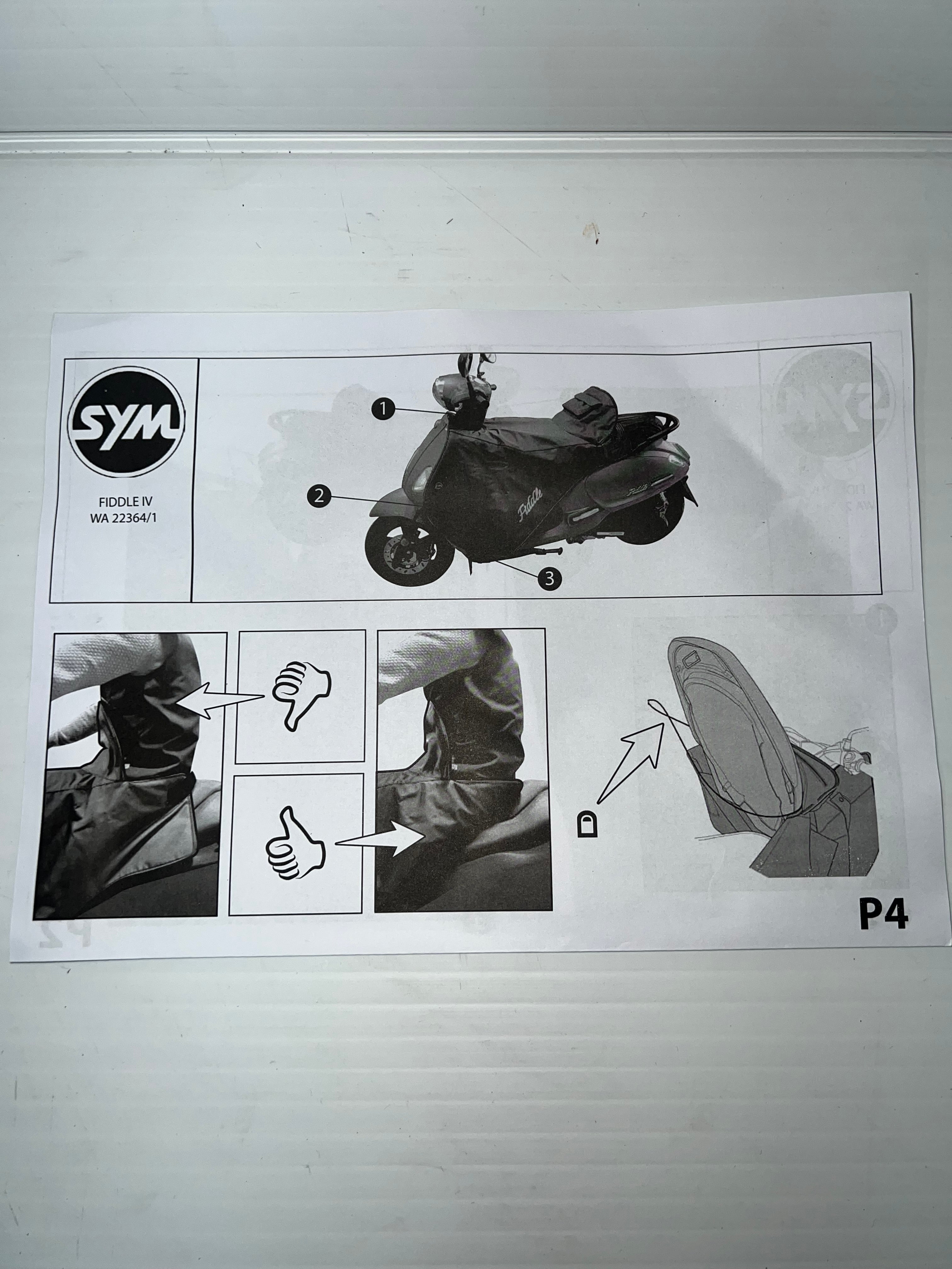 Tablier d’origine SYM Fiddle IV (50 / 125cc)