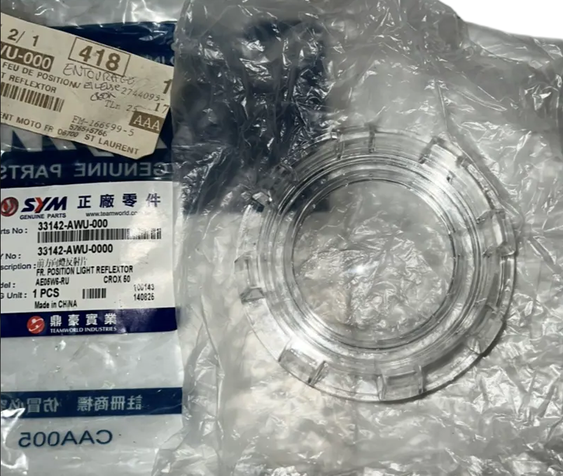 Crox 50cc SYM réf 33141-AWU-000
VERRE DE PHARE